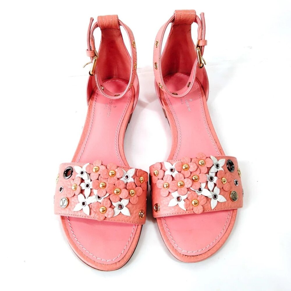 Louis Vuitton Sandals Women Pinks Leather (calf) 360-081425 - Picture 2 of 9